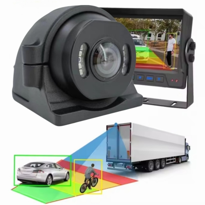1080p cámara de detección de punto ciego BSD ayuda de marcha atrás de automóviles detección de vehículos peatonales con algoritmo incorporado alarma acústica