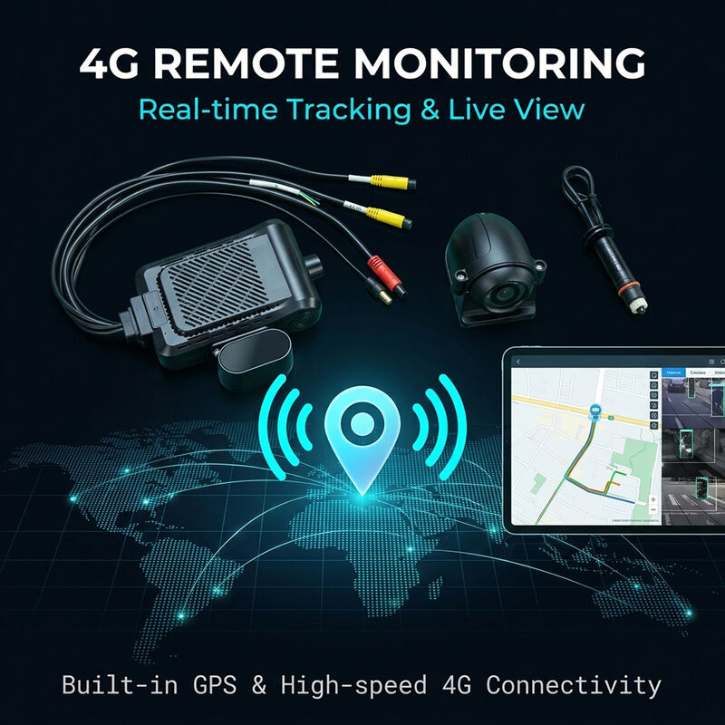 Grabadora inteligente 4G con AI Video Telemática GPS WiFi y botón de pánico SOS para la seguridad de la flota