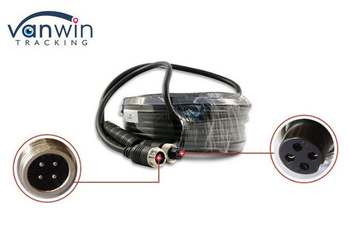20m 4P Din Jack cable de extensión doble blindaje conector de mujer a hombre para la cámara del autobús