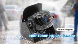 Solución de seguridad compacta con cámara de marcha atrás para automóvil Mini 1080P AHD
